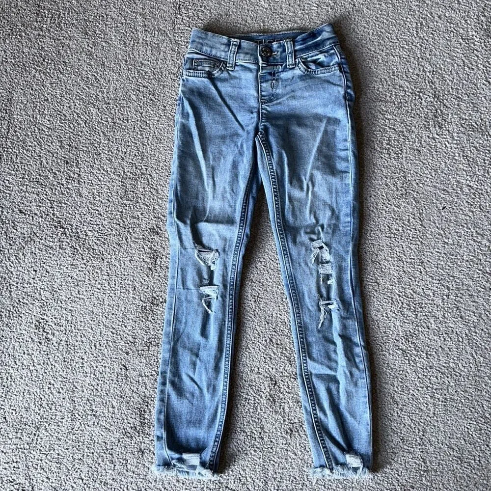 Justice Girls Distressed Jeans!
